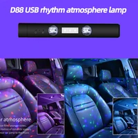 roof star light car interior decorative lamps wireless voice control usb charing party atmosphere lamp led starry projector