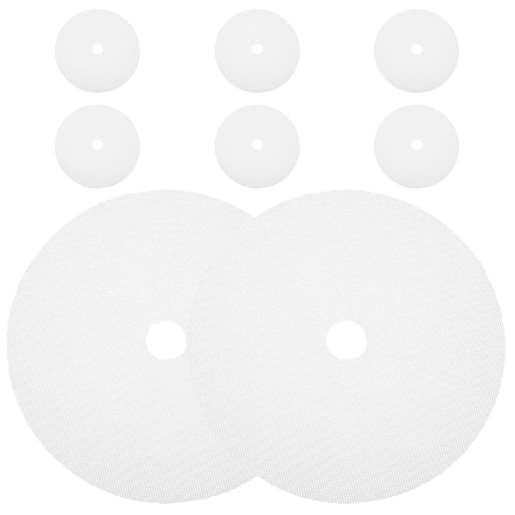 

8 Pcs Round Dryer Pad Dehydrator Mats Jerky Dehydration Sheet Food Silicone Pads Steamer Basket Supplies Tray Liner Fruit