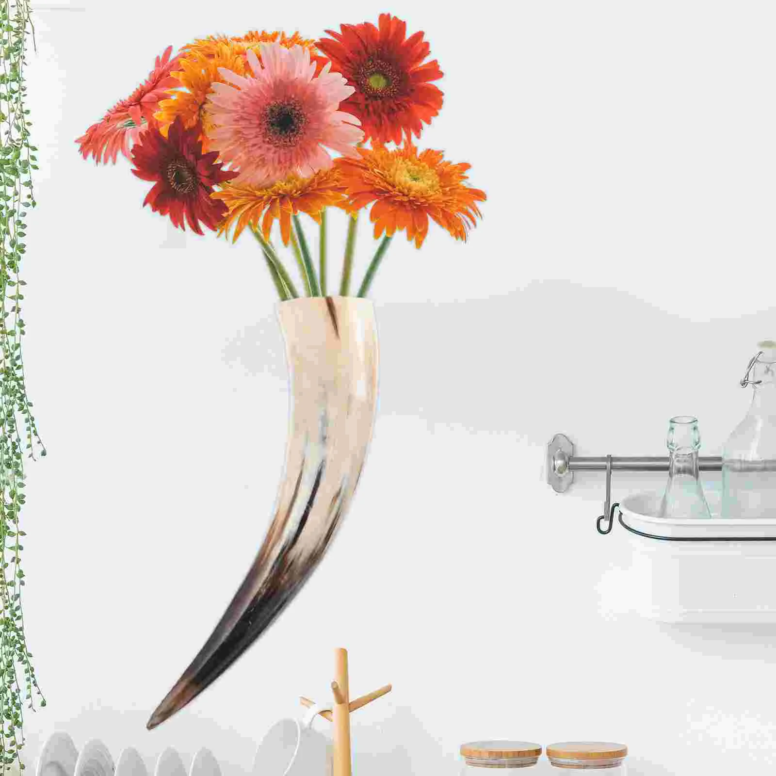 Череп настенный рог украшения в стиле кантри ваза рога корова