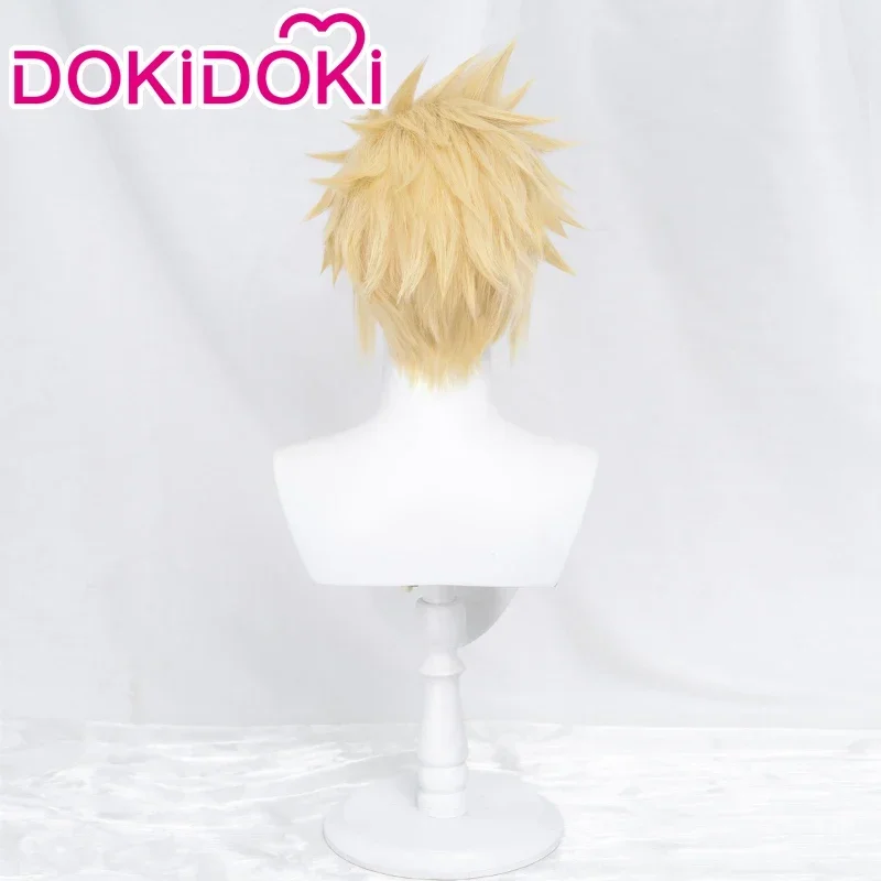 В НАЛИЧИИ DokiDoki Game FFVII Final Fantasy Cloud Strife Косплей Парик VII Blonde Волосы Термостойкие