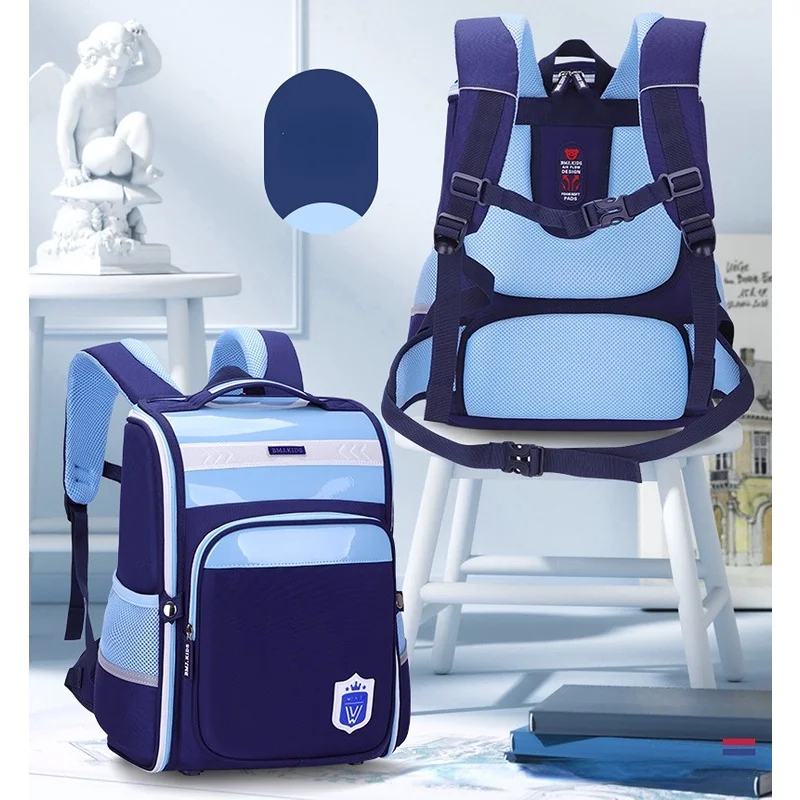 High Capacity Backpacks for Primary School Students New Children Spine Care Boys Girls Grade 1-3-6 British Style Schoolbags Hot