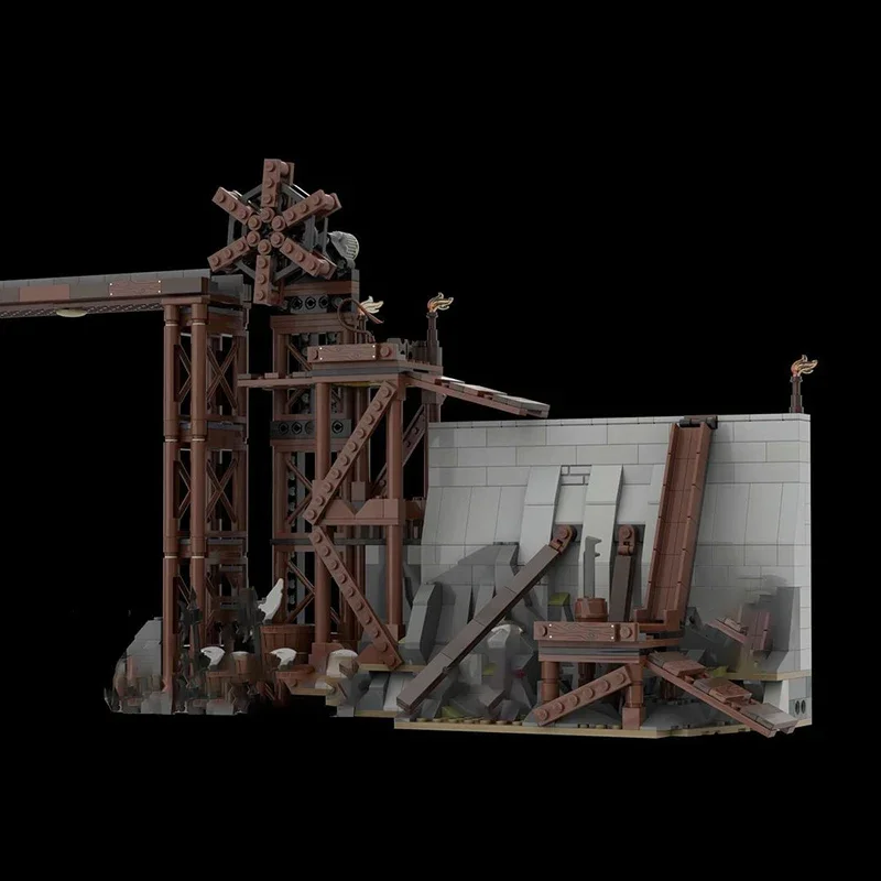 Волшебные кольца строительные блоки Moc для сцены фильма модель Orc Forge