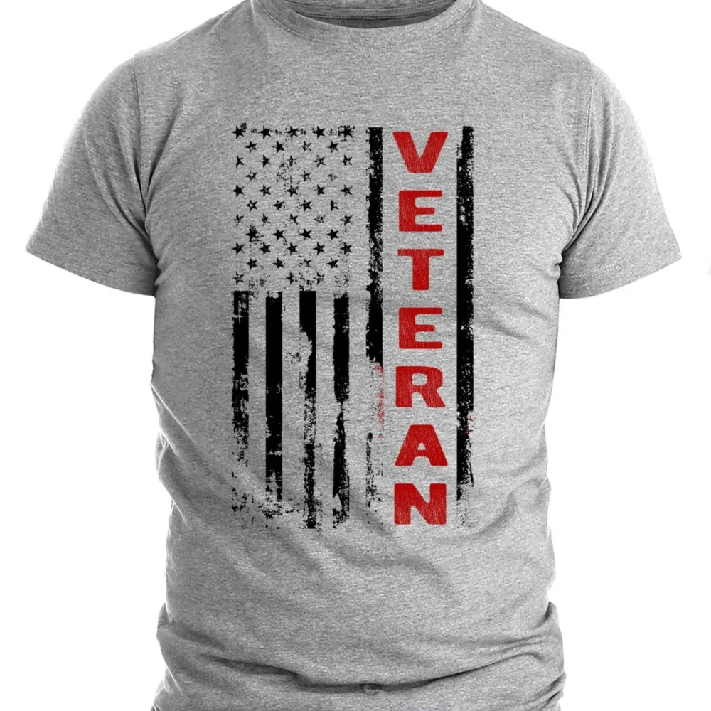 

Patriotic T Shirts American Flag Veteran Shirts for Men 100% Cotton Comfy O-Neck T-shirts Oversized Casual Summer Tops