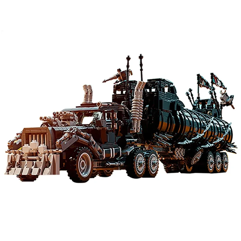 

Gano Tech Car movie Mad Max War Gear Modified Truck Set Creative MOC-18143 building block toy Kids Boy Gift