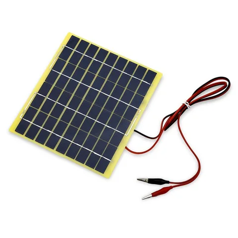 Поликристаллическая Кремниевая Солнечная зарядная панель, 5 Вт, 18 в, используется для автомобилей с аккумуляторами 12 В, для внедорожников, для кораблей, для уличной зарядки