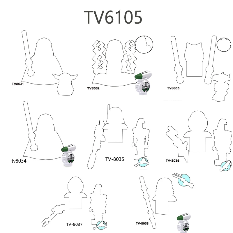 

TV6105 Disney science Fiction series children's assembled mini educational building blocks to accompany children's growth toys