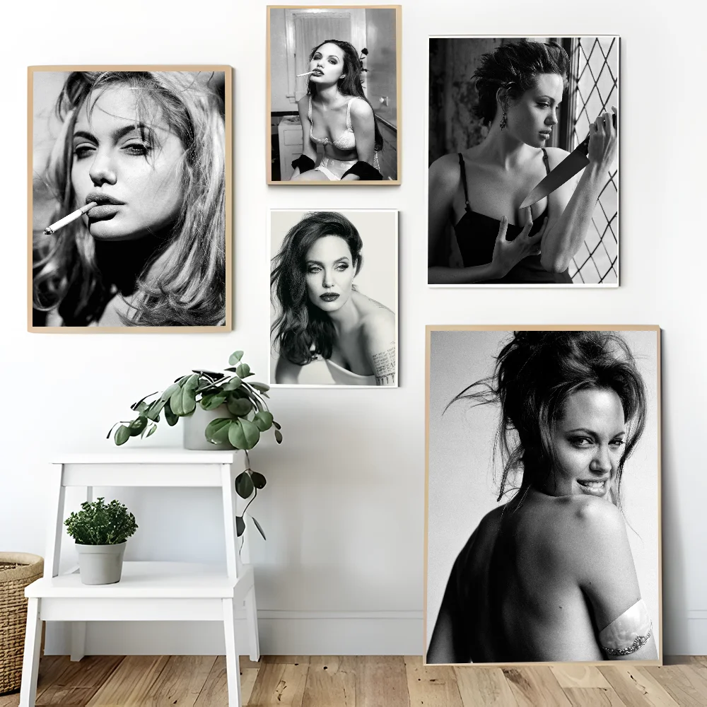 Angelina Jolie Movie Sticky Posters Vintage Room Home Bar Cafe Decor Wall