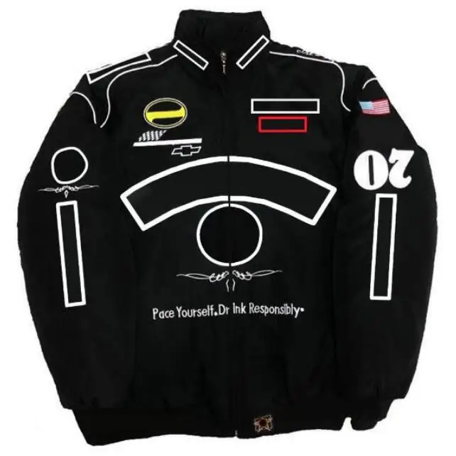 

2022 new F1 racing jacket autumn and winter full embroidered logo cotton clothing