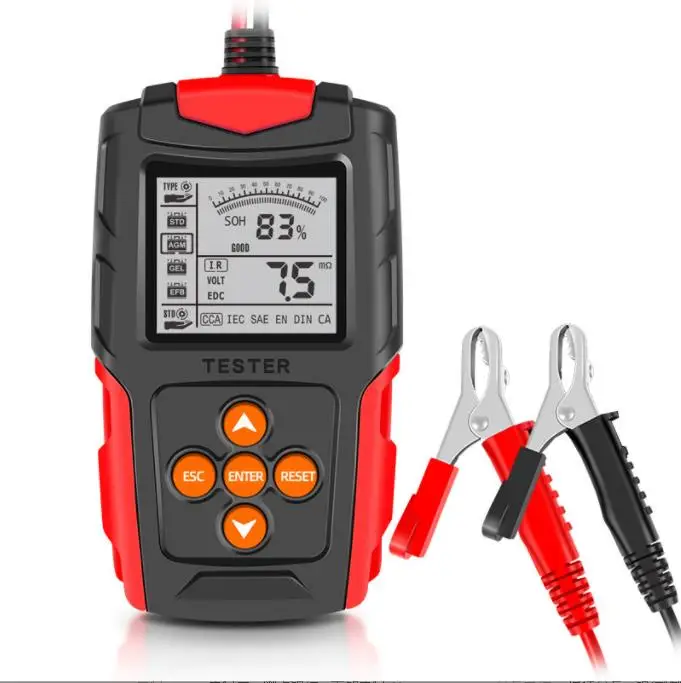

FOXSUR Lead-acid battery tester 12V24V battery tester CCA internal resistance measuring instrument car battery analyzer