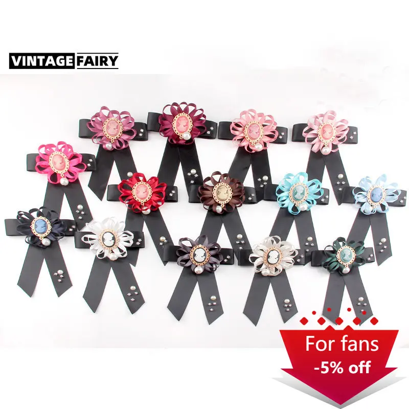 

Retro French/Korea Style Brooches for Women Designer Silky Ribbon Bow Rhinestone Butterfly Brooch Corsage Dropshipping