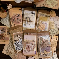 journamm 30pcspack vintage stationery supplies pack diy scrapbooking decor junk journal craft materials paper stickers set