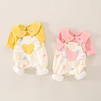 2022 new baby cute western style one piece suit 0 1 years old male and female baby super cute go out romper
