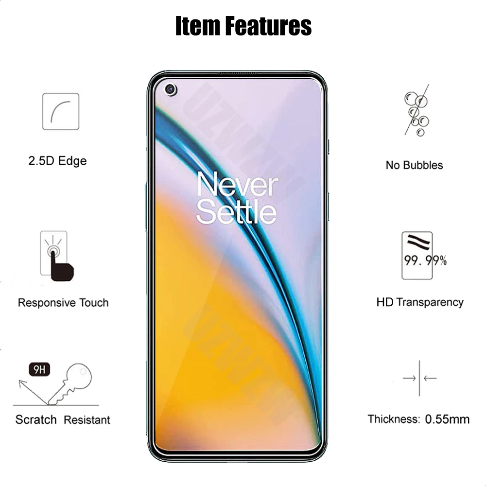 for oneplus nord 2 5g premium tempered glass screen protector protective film hd clear protecting guard free global shipping