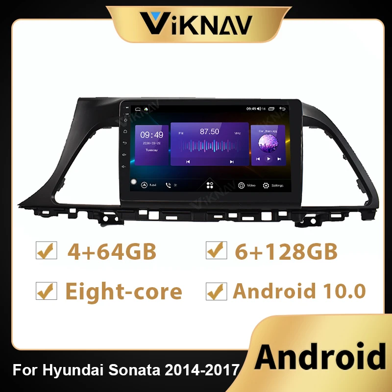 

Автомобильный радиоприемник 128G Android GPS-навигация для Hyundai Sonata 2014 2015 2016 2017 LHD Автомобильный DVD стерео рекордер мультимедийный плеер