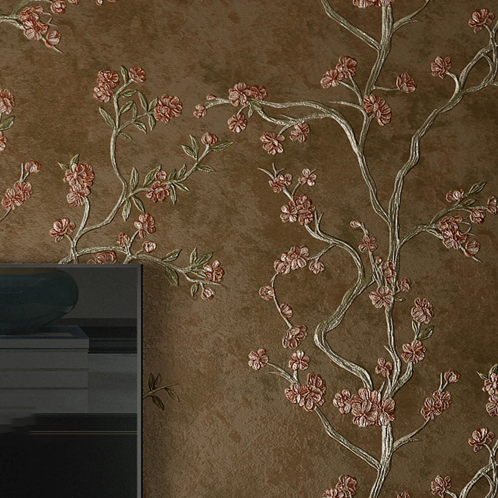 Американские деревенские ветки дерева обои для домашнего декора маленькие цветы