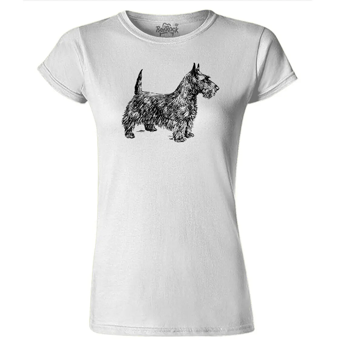 Женская футболка с изображением собаки лисы