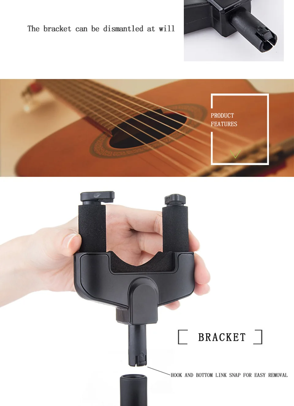 Guitar Hanger Hook Wall Mount Bracket Rack Display Bass Accessories Tuners Machine Heads Acoustic Kit |