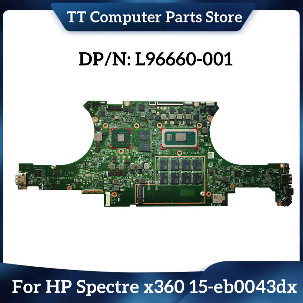 

TT L96660-001 For HP Spectre X360 15-eb0043dx Motherboard Mainboard I7-10510U 16GB Mx250 2GB DA0X3BMBAF0 Full Tested