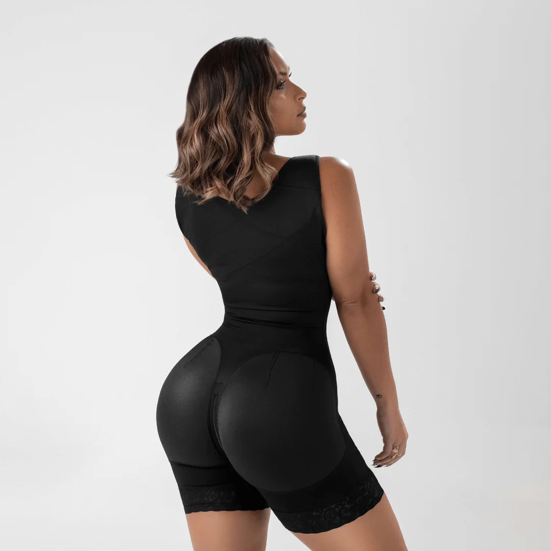 Faja Without Bra Fajas Colombianas Women High Waist Fake Ass Stretch Shorts Tummy Control Belly Sheath Waist Trainer Reductive