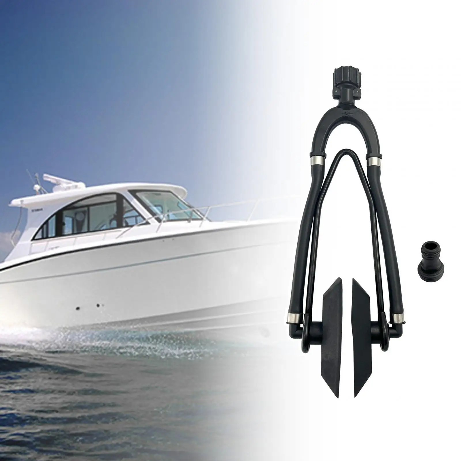 

Outboard Motor Flusher Universal Dual feed Muff Style Motor Flusher Outboard Engine Flusher Rectangular Muff
