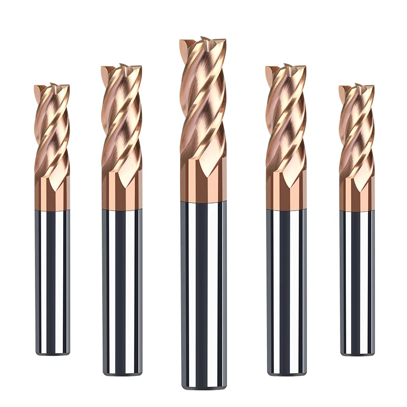 

40 Pcs HRC55 Carbide End Mill 1 2 3 4mm 4Flutes Milling Cutter Alloy Coating Tungsten Steel Cutting Tool CNC maching Endmills