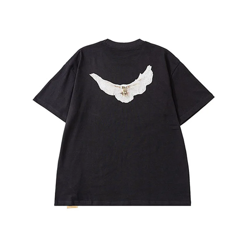 

Oversized Heavy Fabric Pigeon Print Men's and Women's 1:1 High Quality Kanye West Season 6 T-shirt Top