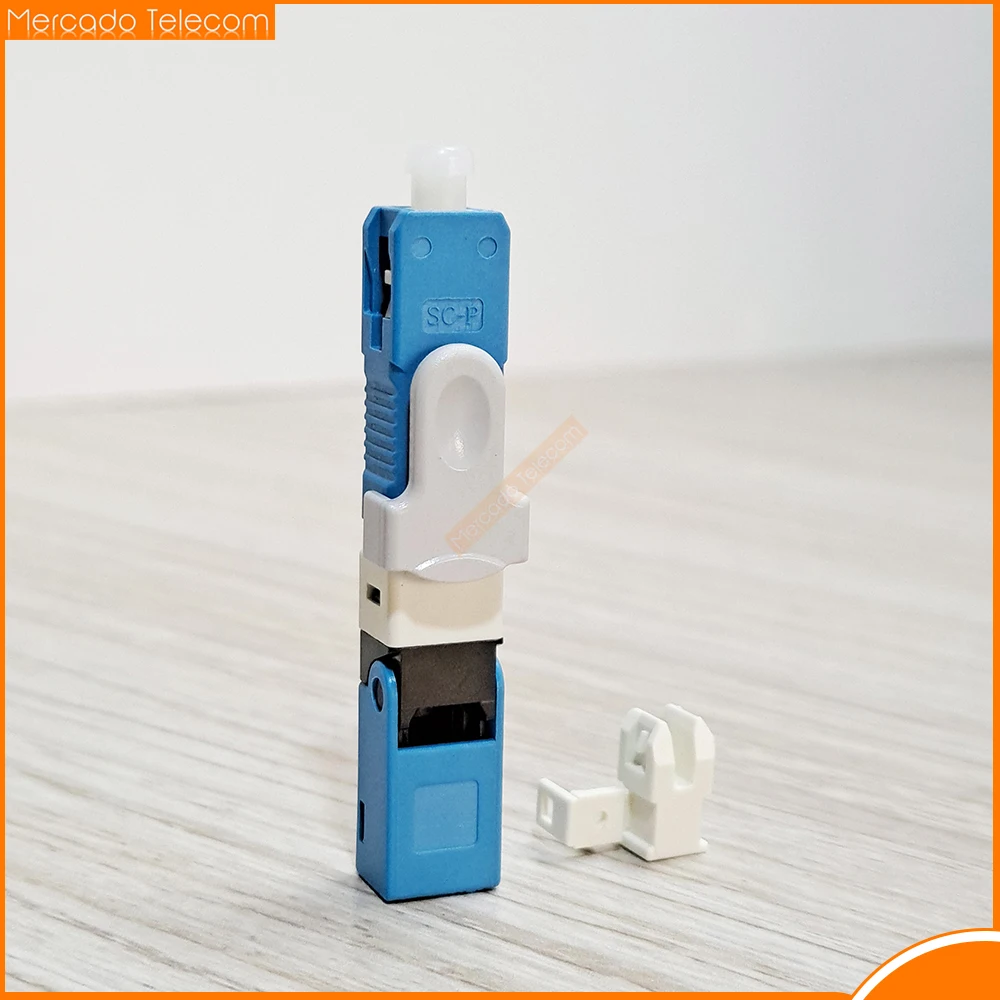 

Бесплатная доставка 50/100/200 шт. FTTH ESC250D SC UPC одномодовый волоконно-оптический Быстрый Соединитель FTTH SM оптический быстрый соединитель
