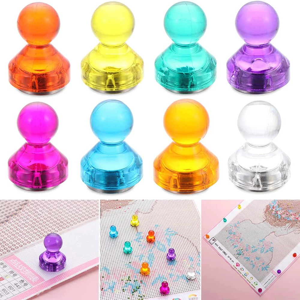

Diamond Painting Magnet Cover Holder Diamond Art Magnetic Locator Cross Stitch Diamond Art Accessories Tools