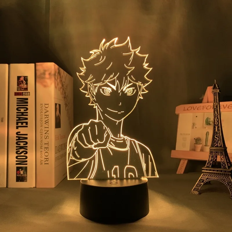 

Anime Led Night Light Haikyuu Shoyo Hinata for Bedroom Decor Boyfriend Birthday Gift Nightlight Manga 3d Led Lamp Haikyu