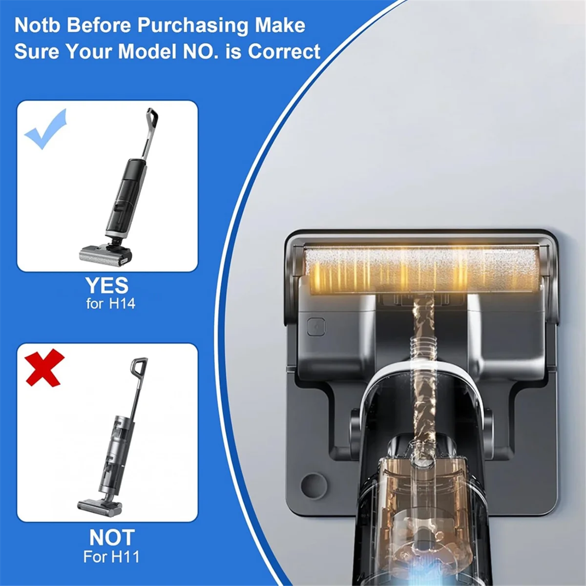 Роликовая щетка и фильтры Hepa для пылесоса Dreame H14 Сменные аксессуары влажной сухой