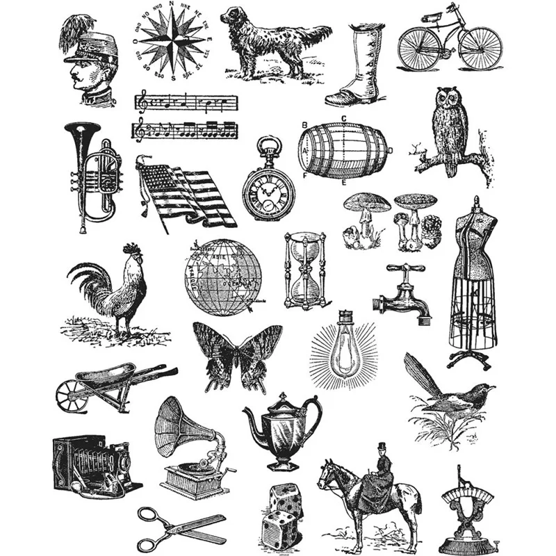 

Middle Ages Clear Stamps No Cutting Dies For Diy Animal Dies Scrapbooking Handmade Paper Cards Embossing Decoration Album Craft