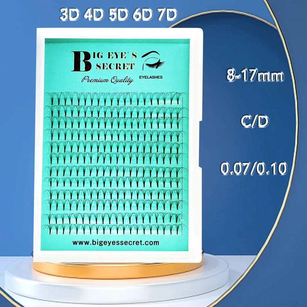 

Накладные ресницы из искусственной норки, большие лотки, с коротким стержнем, индивидуальные, постоянные, натуральные, длинные, готовые, объём в русском стиле, C/D ресницы
