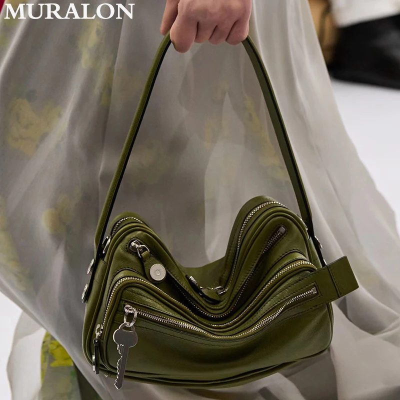 Повседневная универсальная сумка на молнии с несколькими карманами модная через