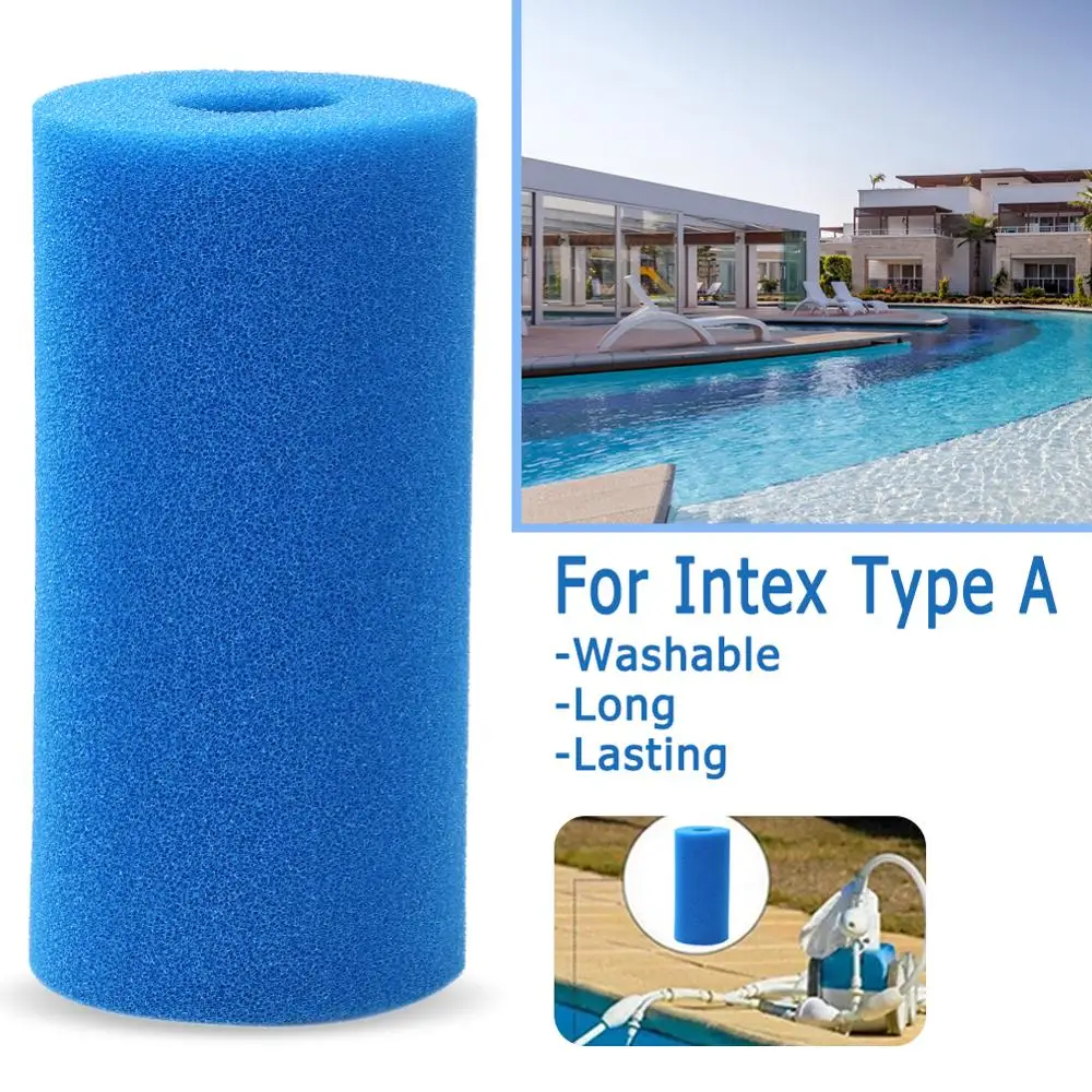 

1pcs Foam Filter Sponge for Intex Type a Reusable Washable Swimming Pool Aquarium Filter Accessories