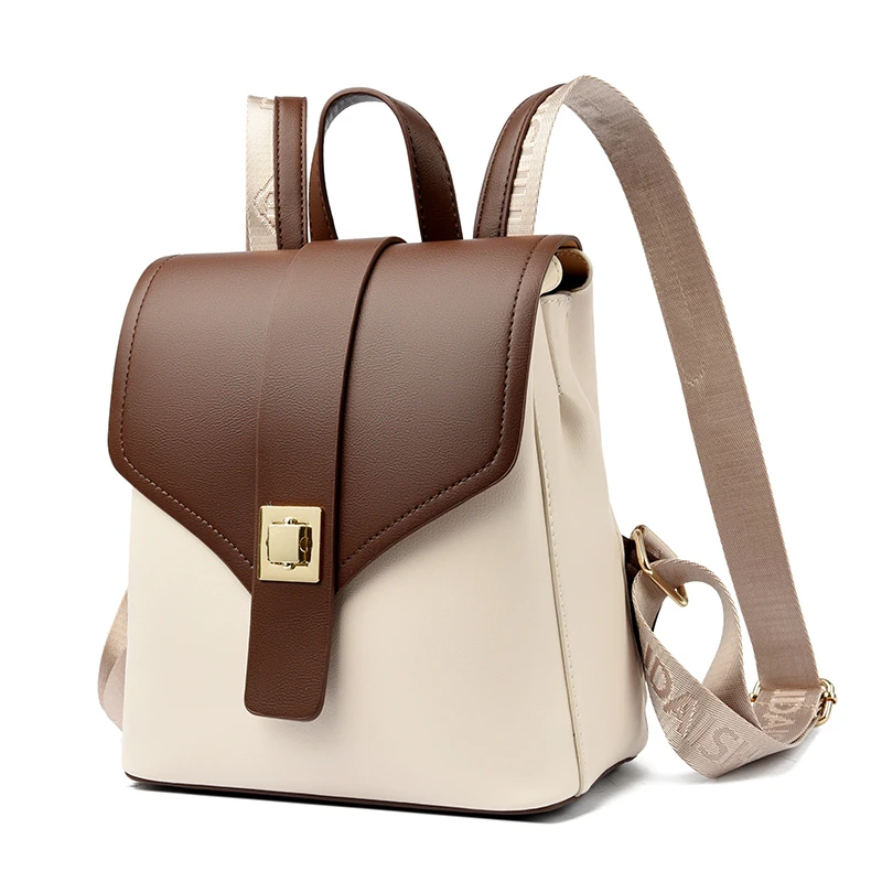 Школьный ранец из искусственной кожи для девочек вместительный дизайнерский