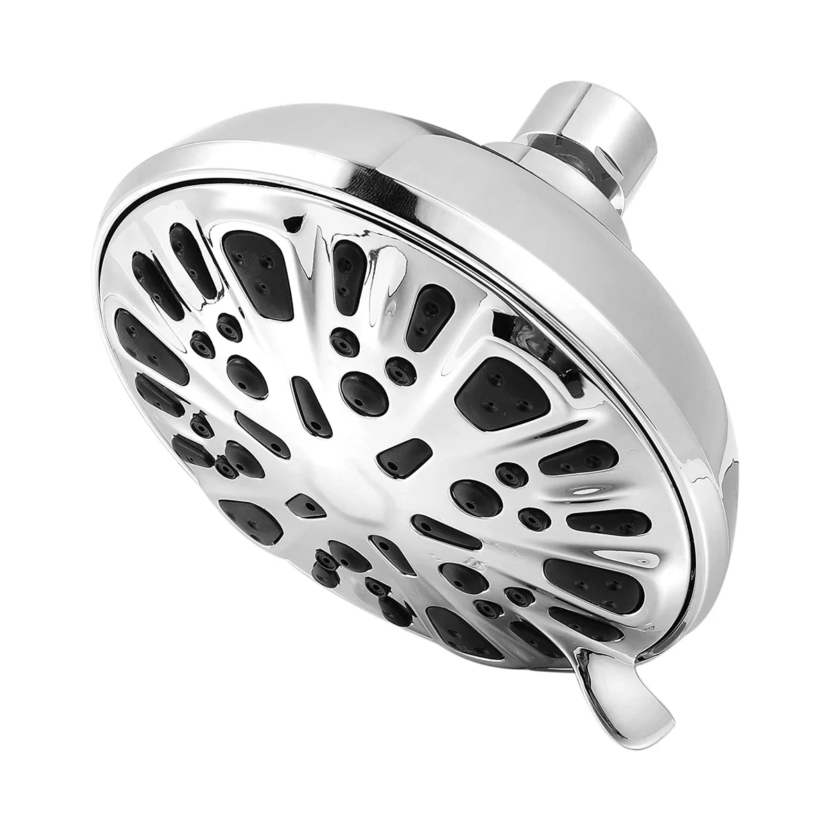 

High Pressure Shower Head - 4.5 Inches Rain Showerhead - 9 Spray Settings - Bathroom Shower Heads (42 Nozzles)