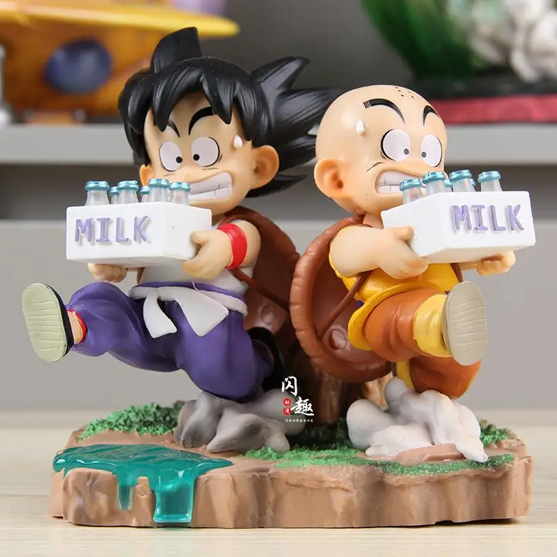 

15cm Anime Dragon Ball Z Kids Goku Figure Kuririn Son Goku Pvc Action Figures Gk State Collectible Model Toy For Children Gifts