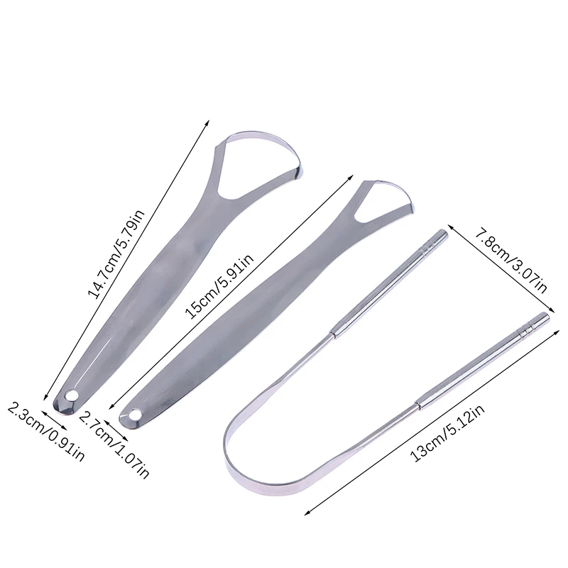 3 шт. скребок для языка из нержавеющей стали