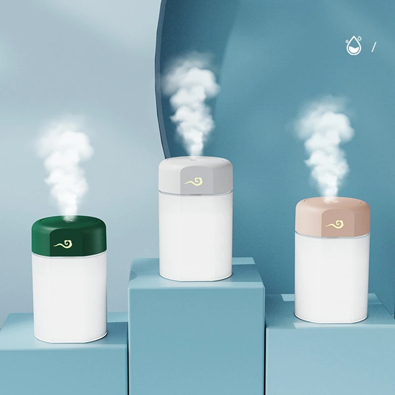 

SANQ Humidifiers For Bedroom 300ML Air Humidifier USB Diffuser Aroma Essential Oil Led Night Light Mist Purifier Humidifier
