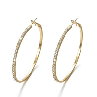 european and american fashion ladies earrings retro simple diamond earrings female personality exaggerated geometric earrings