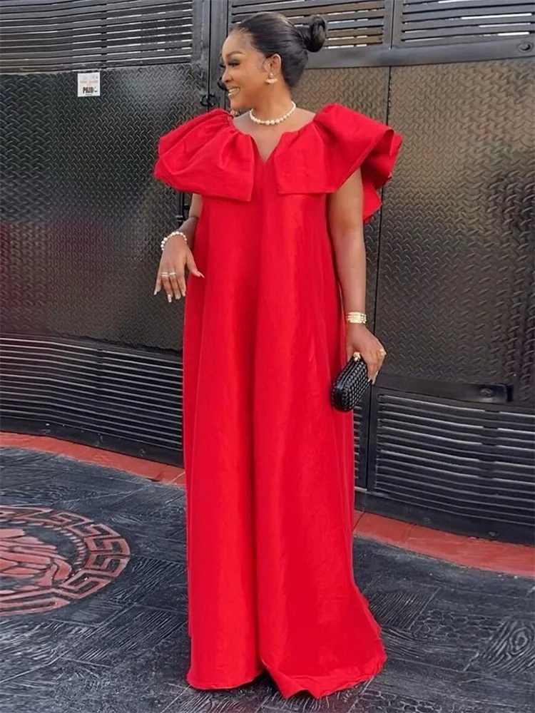 Женское Свободное длинное платье-макси