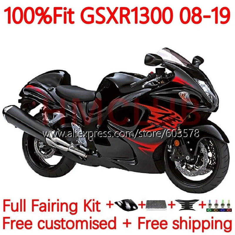 

Injection For SUZUKI Hayabusa GSXR1300 GSXR 1300 CC glossy black GSXR-1300 08 09 10 11 12 13 14 15 16 17 18 19 Fairing 106No.53