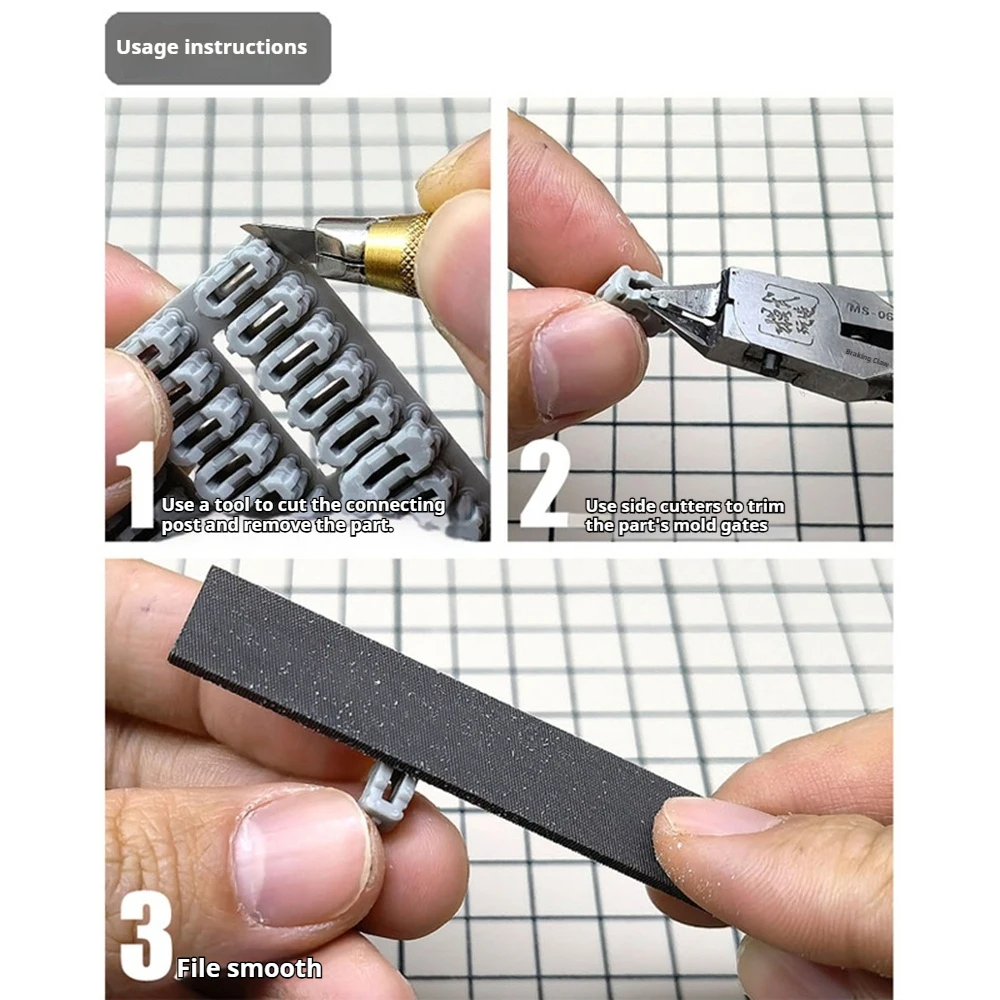 Фото Для MG 1/100 Gouf HG RG 1/144: Система подачи патронов Гатлинга, звенья магазинного ремня, ремень для патронов Гатлинга, аксессуарная деталь №4