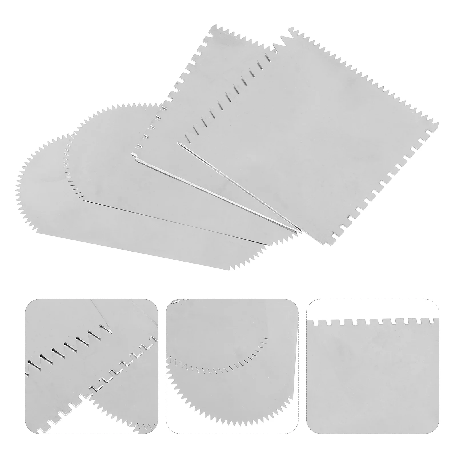 

4 Pcs Serrated Scraper DIY Clay Sculpting Tools Modelling Clay Sculpture Supplies Decorating Supply Stainless Steel