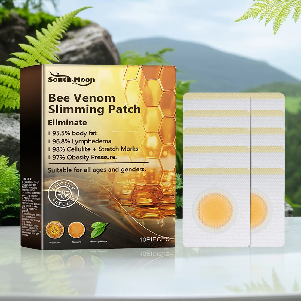 10 шт. патчи для похудения с пчелиным ядом