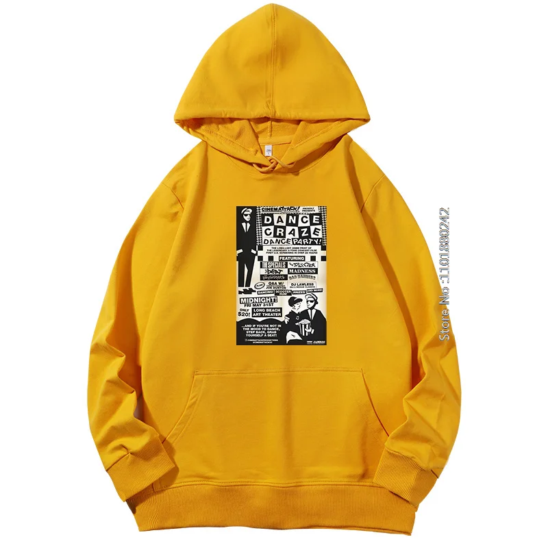 2-цветный Ska весна-осень новые толстовки и свитшоты The Specials Dance Craze Madness 2-цветные