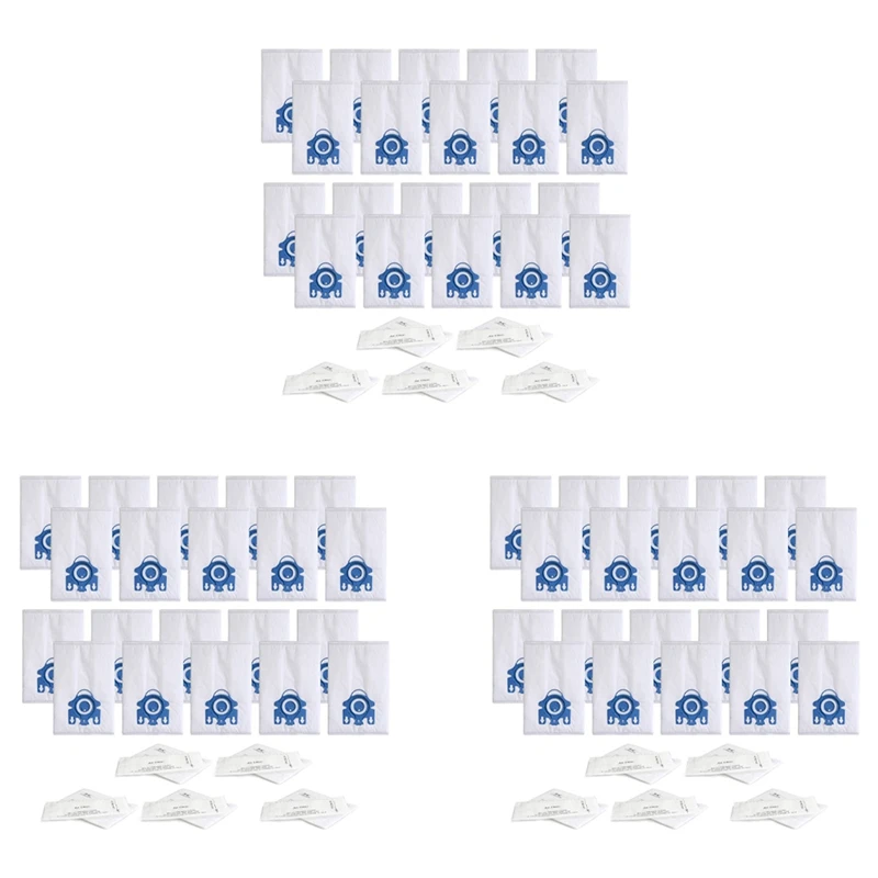 

3Set Replacement Airclean GN 3D Bag For Miele S2, S5, S8, Classic C1, C2, C3 Series Vacuum Cleaner Dust Bags Filters