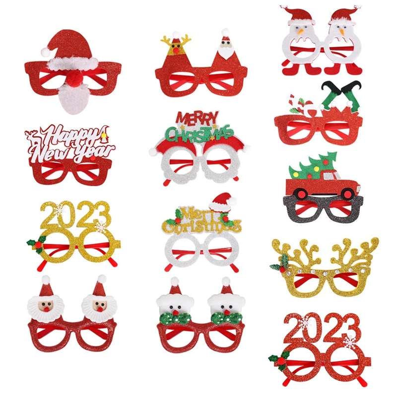

Новый год 2023 Рождество украшение для очков для семейвечерние детский подарок рождественские украшения для дома украшения Рождество