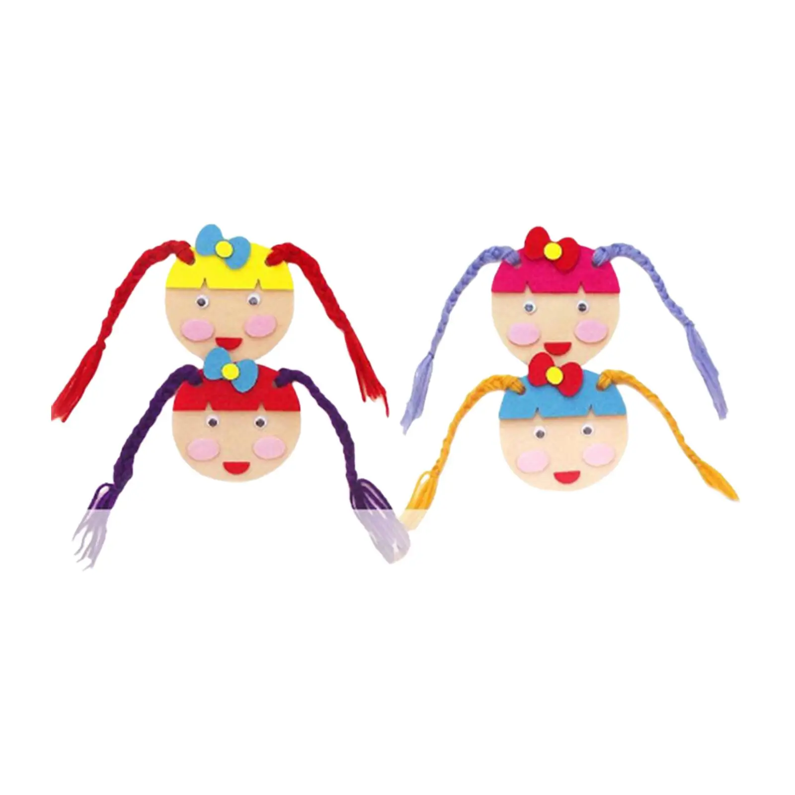 

4 шт., детская плетеная нить из нетканого материала