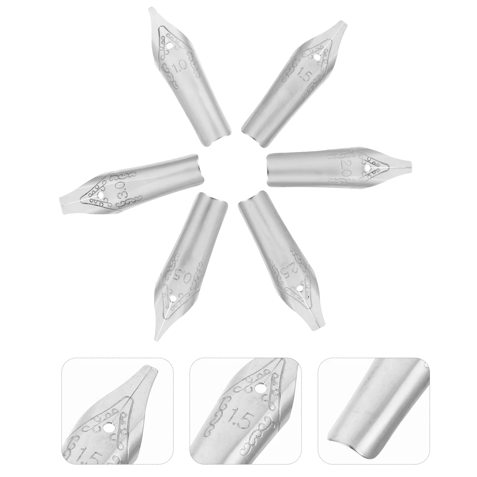 

30 Pcs Bling Accessories Fountain Pen Spare Nib Calligraphy Nibs Replacement Supplies Dip Student